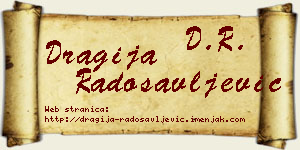 Dragija Radosavljević vizit kartica